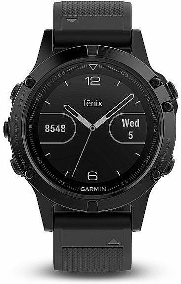 fenix 5 black sapphire with black band