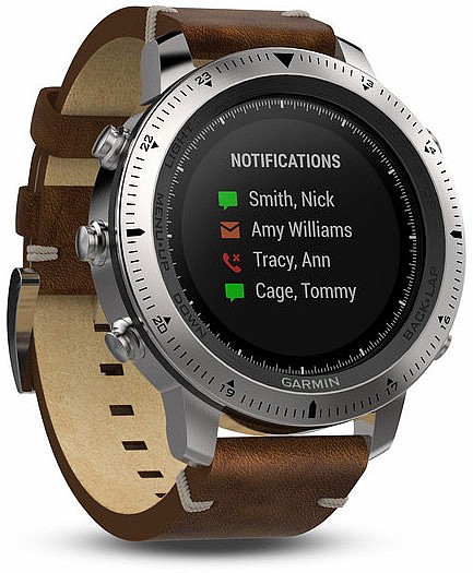 garmin chronos leather band