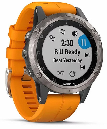 fenix 5 plus sapphire orange