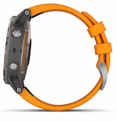 garmin fenix 5 plus titanium orange