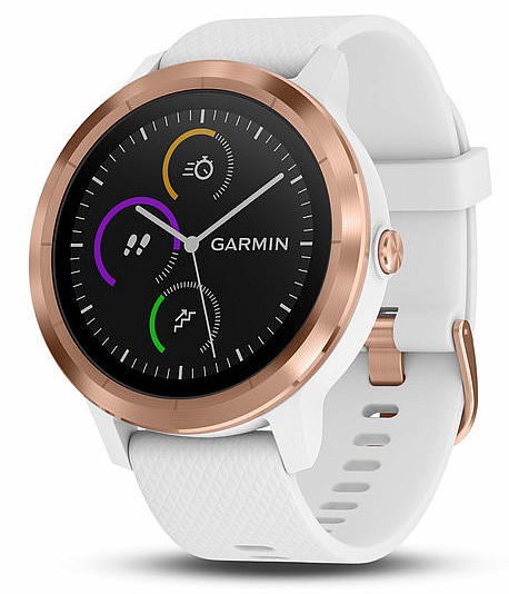 garmin vivoactive 3 white with rose gold hardware